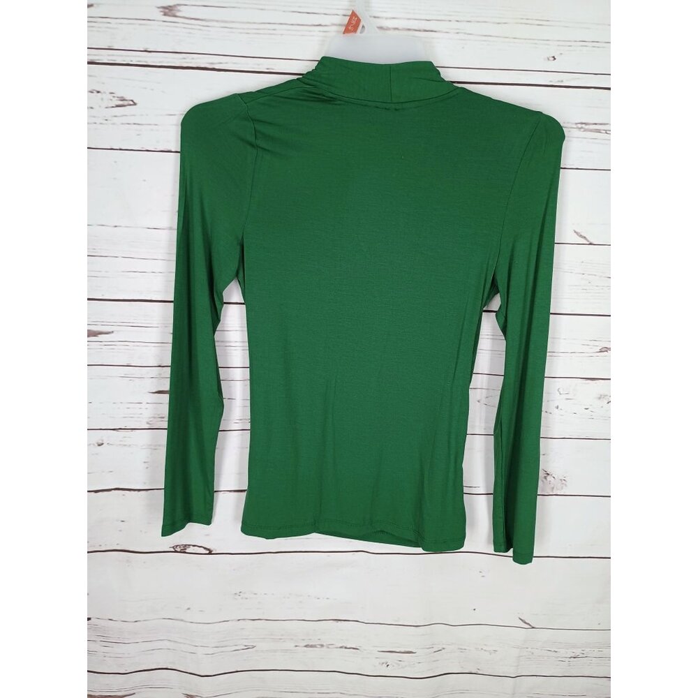 Chico's Green Wrap Blouse - Picture 2 of 7